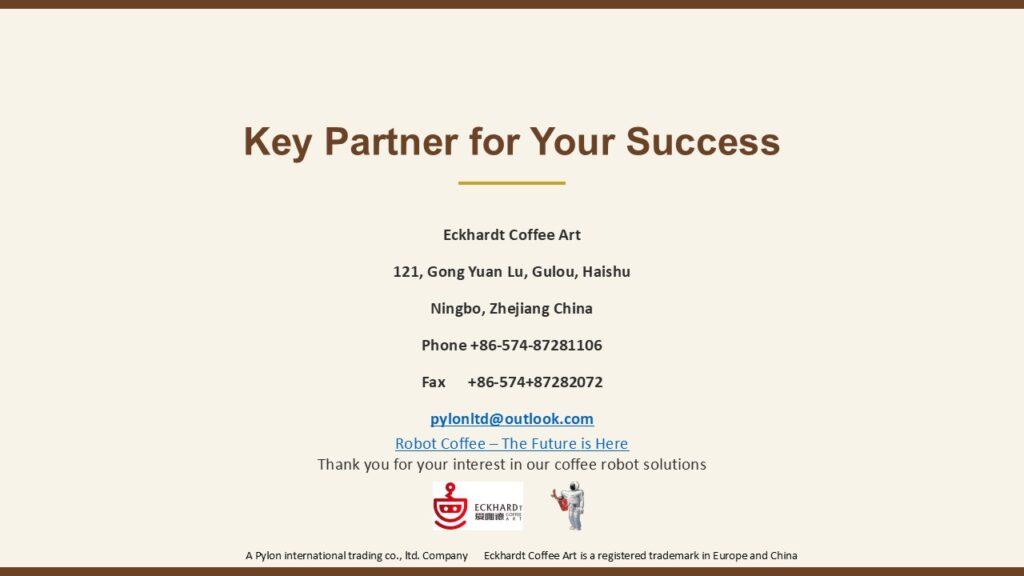 Robot System Model listing 2026 Eckhardt Coffee